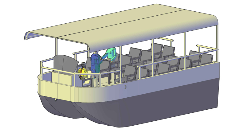 6.0m Catamaran Tour Boat